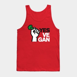 Yes ve gan Vegan Power Animal Welfare Vegans Vegetarians Tank Top